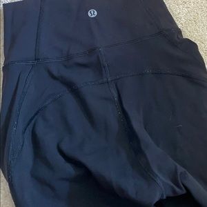 black mesh lululemon leggings